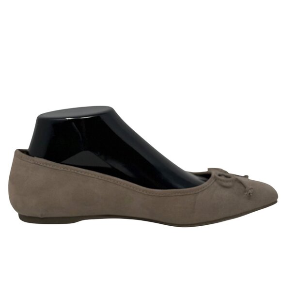 Liz Claiborne Flushing Womens Taupe Memory Foam Ballet Flats Faux Suede Size 7 - Picture 5 of 12